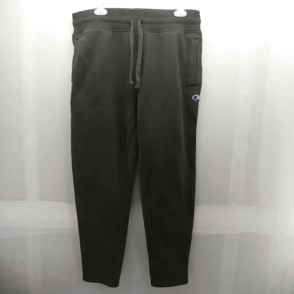 Chamption Dark Green Sweatpants‎ Joggers Track Pants Mens Size Large EUC